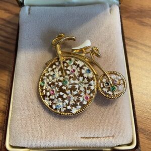 Vintage Tricycle Brooch